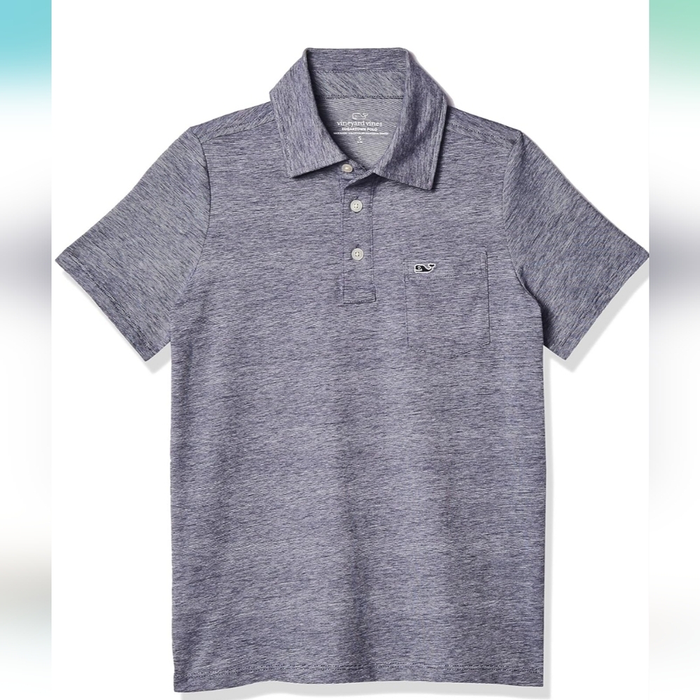 Vineyard Vines Boy's Edgartown Short Sleeve Stretch Polo